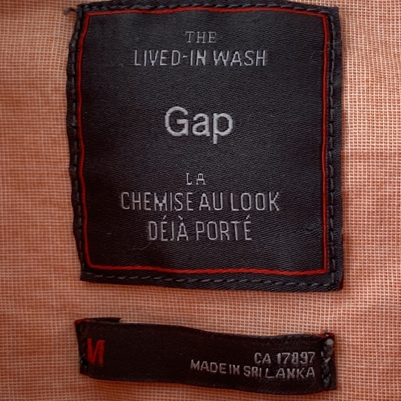 Mens Gap-The Lived-In Wash- Button Down Shirt - Picture 7 of 9